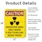 Signmission Radiation & Laser Sign, 18 in H x 12 in W, Aluminum, Rectangle OS-2PACK-CR-A-1218-V-10253 - alternate 2